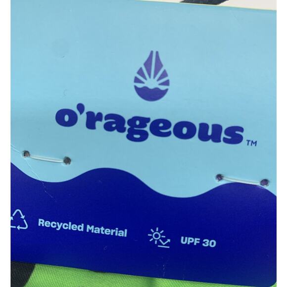 O’rageous Boys Swim Camo Sharks Board Shorts Alaskan Blue & Jasmine Green 2 Pair - Picture 8 of 11